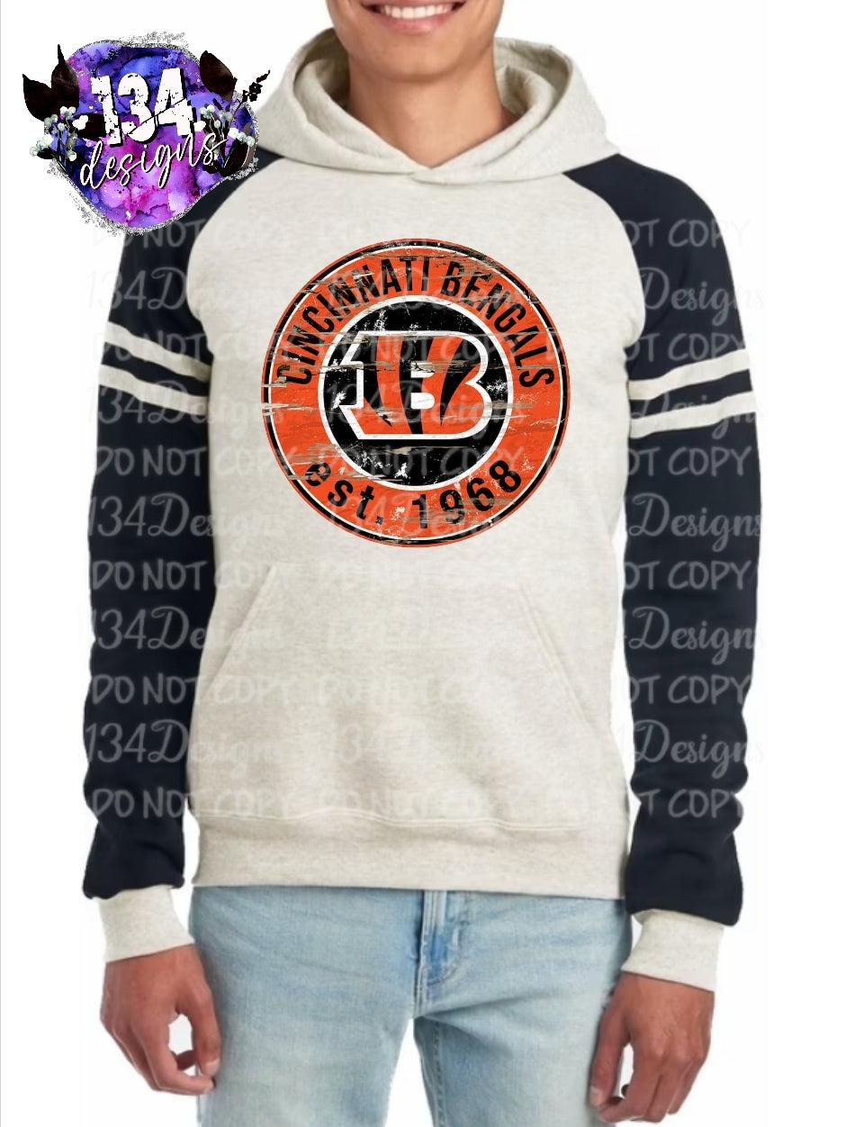 Raglan Hooded Sweatshirt